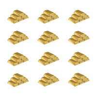 Western Party Supplies - Plastic Gold Bar Decorations