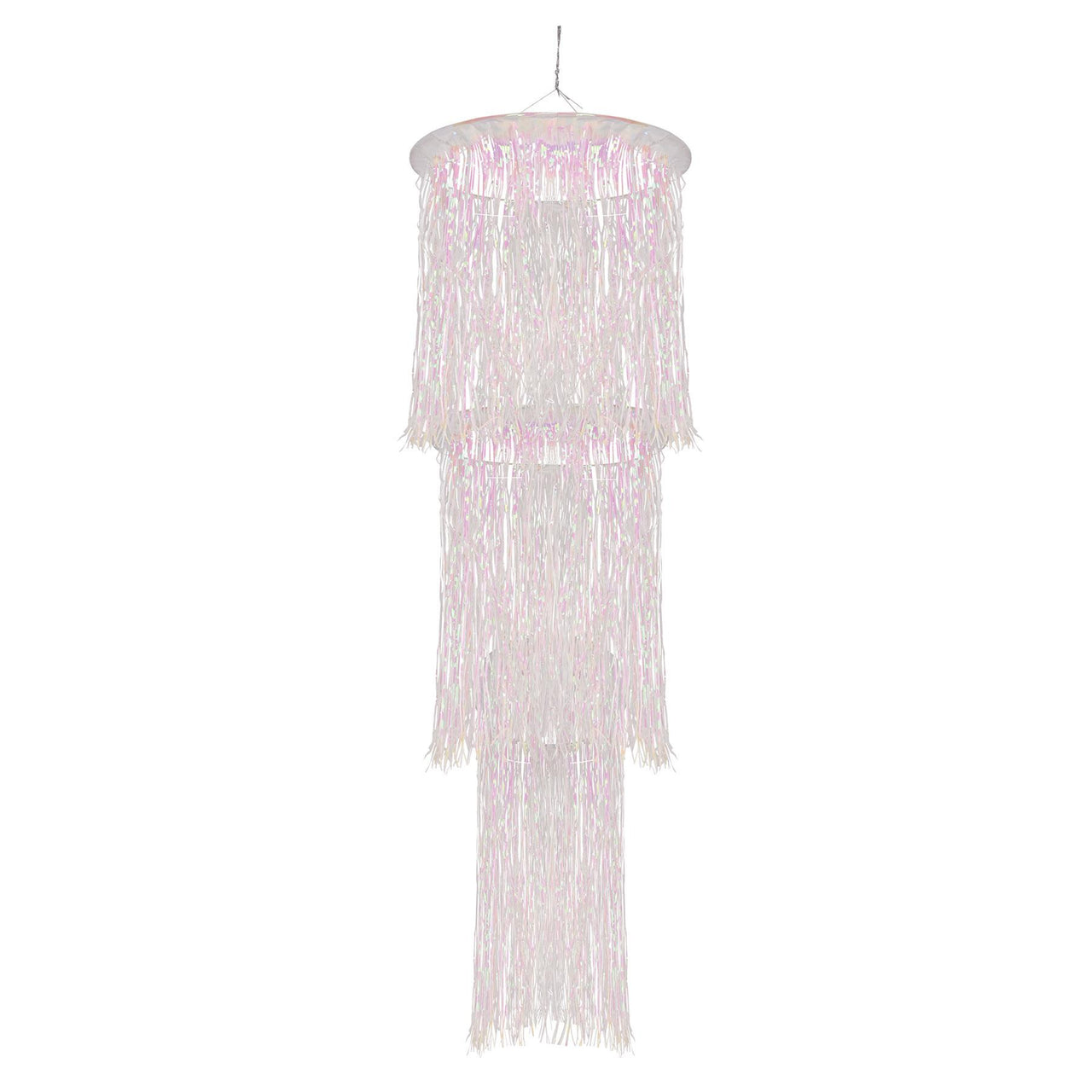 3-Tier (1-Ply) Shimmering Chandelier Wedding Decoration - opalescent