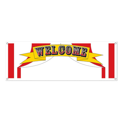 Beistle Welcome Party Sign Banner