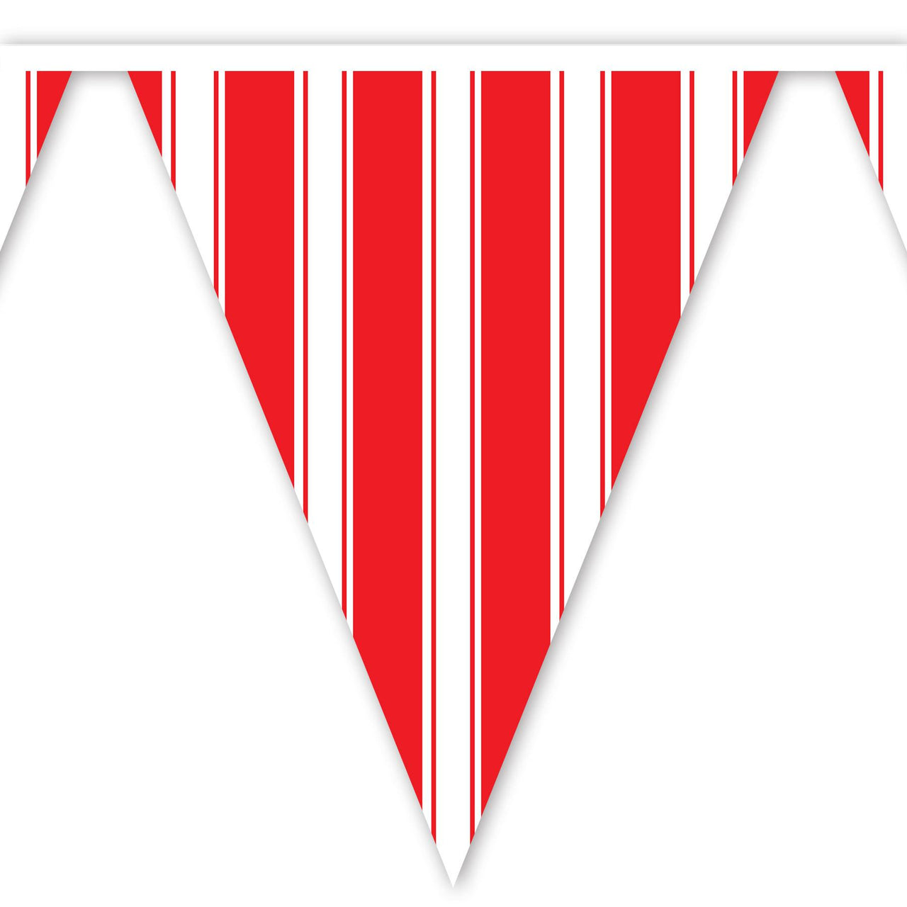 Bulk Striped Pennant Banner (Case of 12) by Beistle