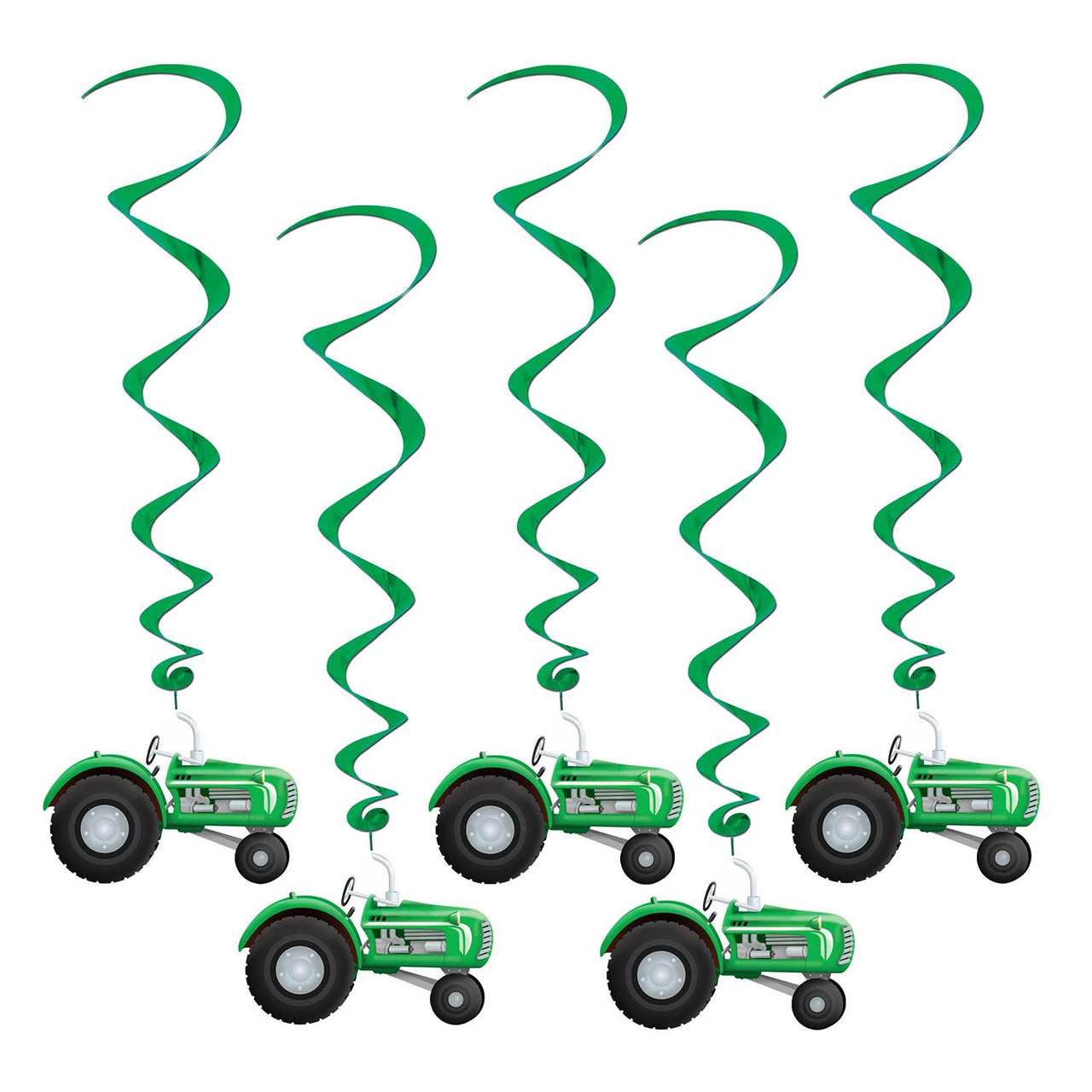 Beistle Tractor Party Whirls (5/Pkg)
