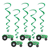 Beistle Tractor Party Whirls (5/Pkg)