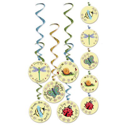 Beistle Garden Friend Whirls (5/Pkg)