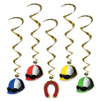 Beistle Jockey Helmet Party Whirls (5/Pkg)