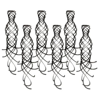 Beistle Shimmering Party Whirls black (6/Pkg)