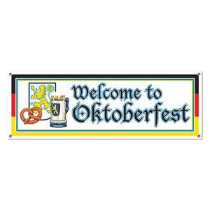 Beistle Welcome To Oktoberfest Sign Banner
