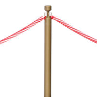 Bulk Red Rope Stanchion Set by Beistle