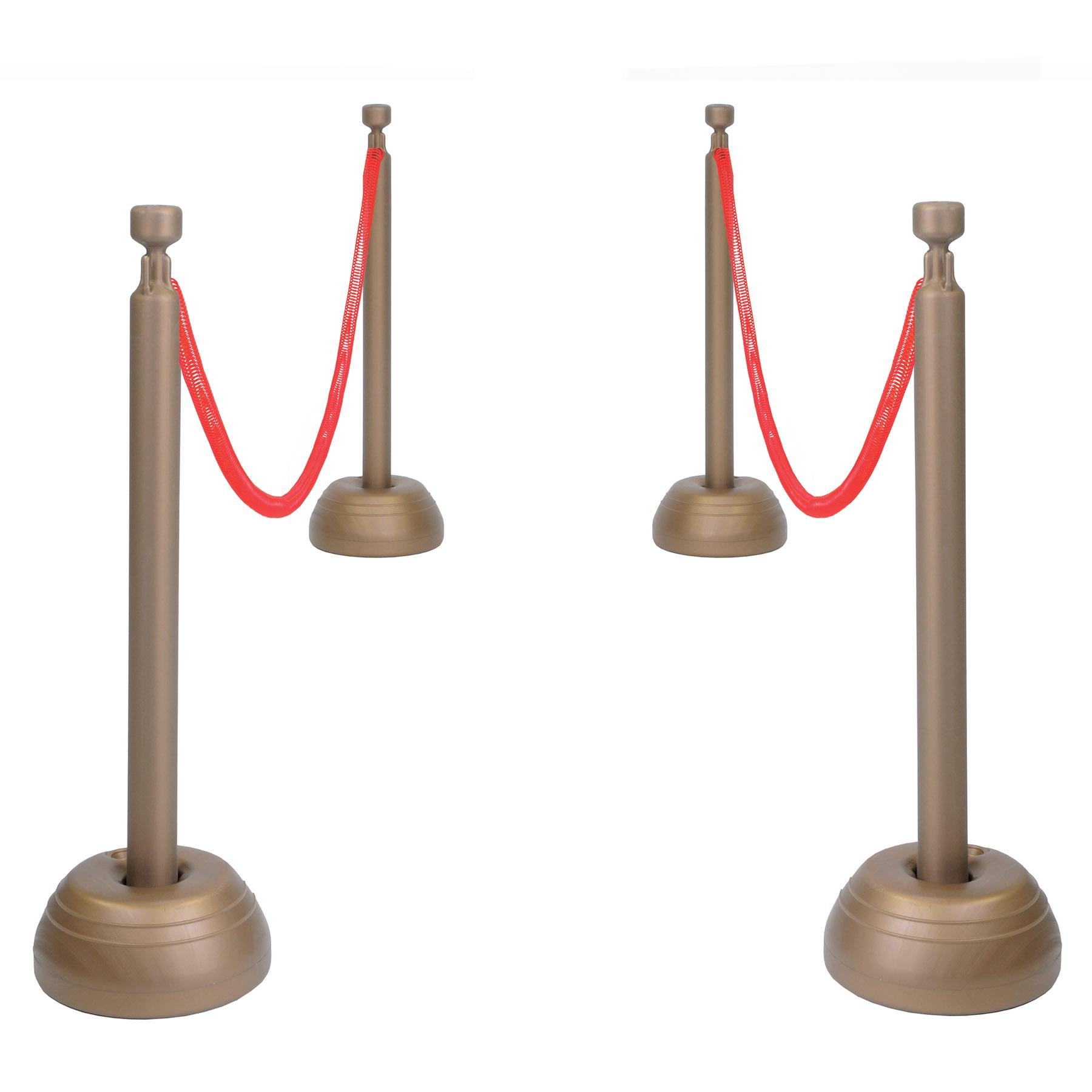 Beistle Red Rope Stanchion Party Set