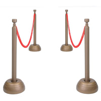 Beistle Red Rope Stanchion Party Set
