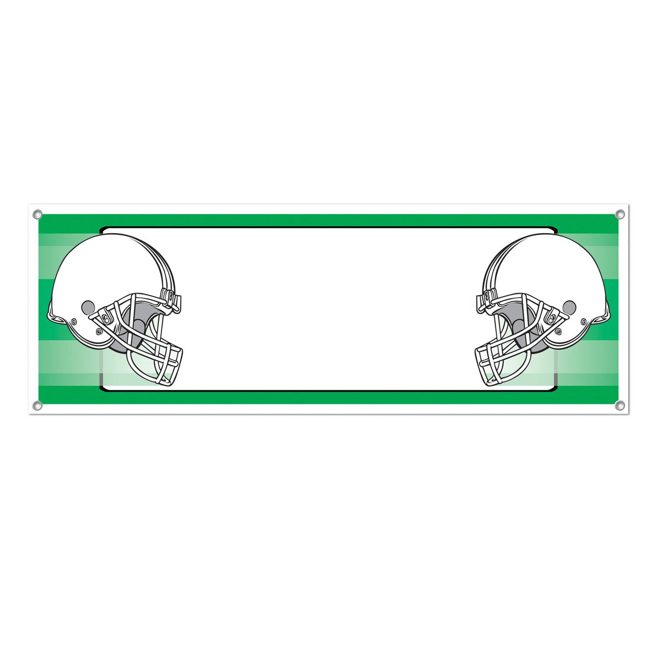 Beistle Opposing Helmets Party Sign Banner