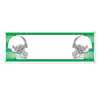 Beistle Opposing Helmets Party Sign Banner