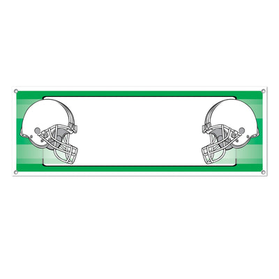 Beistle Opposing Helmets Party Sign Banner