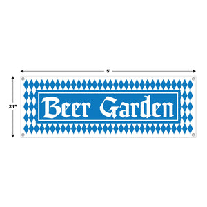 Bulk Beer Garden Sign Banner (Case of 12) by Beistle