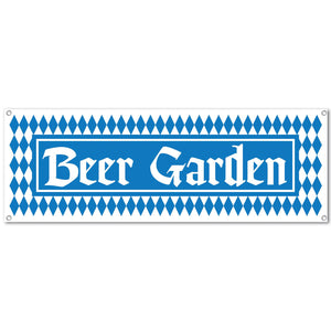 Beistle Oktoberfest Beer Garden Sign Banner