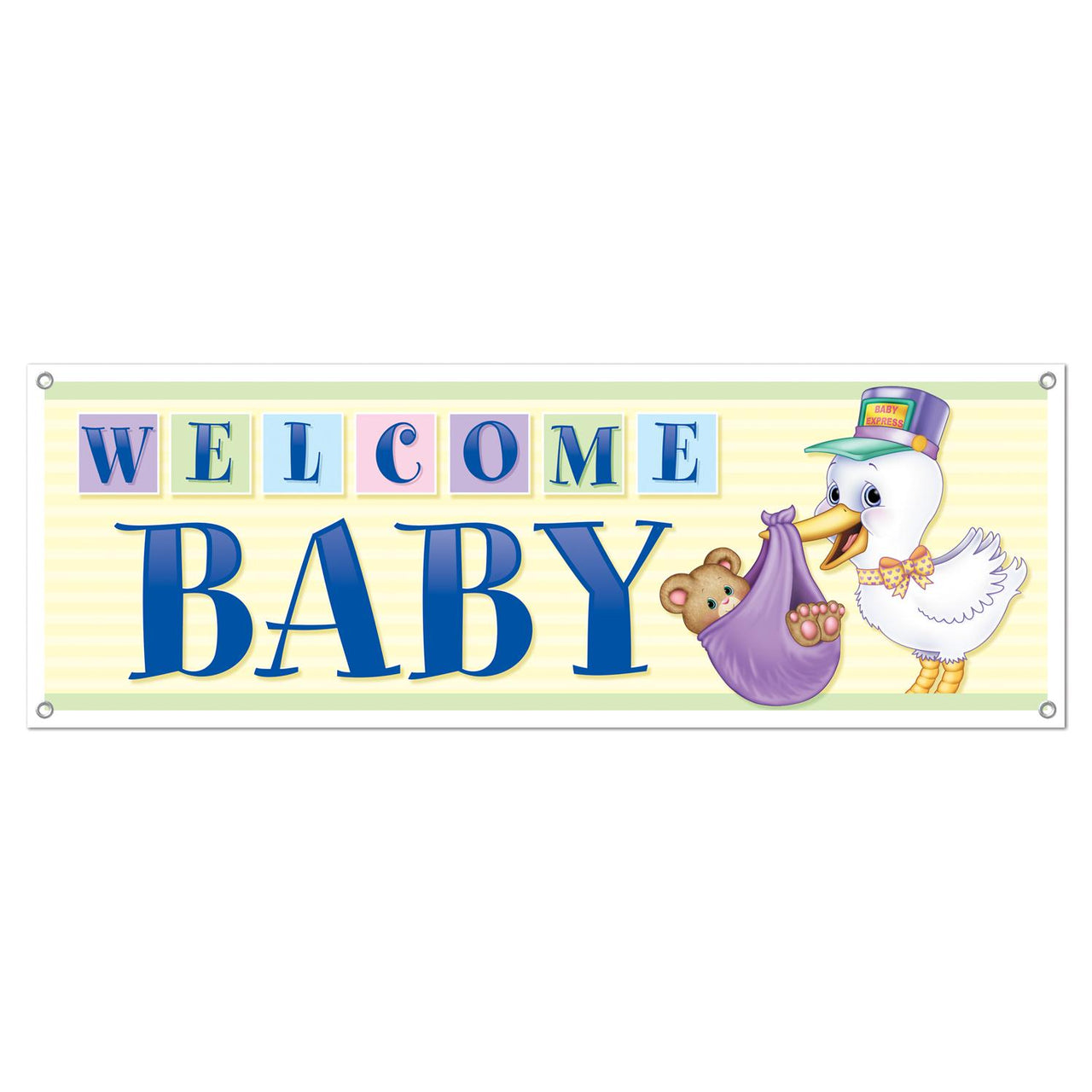 Beistle Welcome Baby Sign Banner