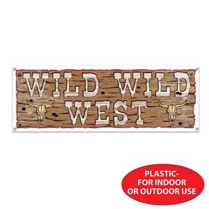 Wild Wild West Sign Banner