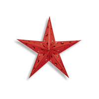 Beistle 12 Inch Dimensional Foil Party Star - red