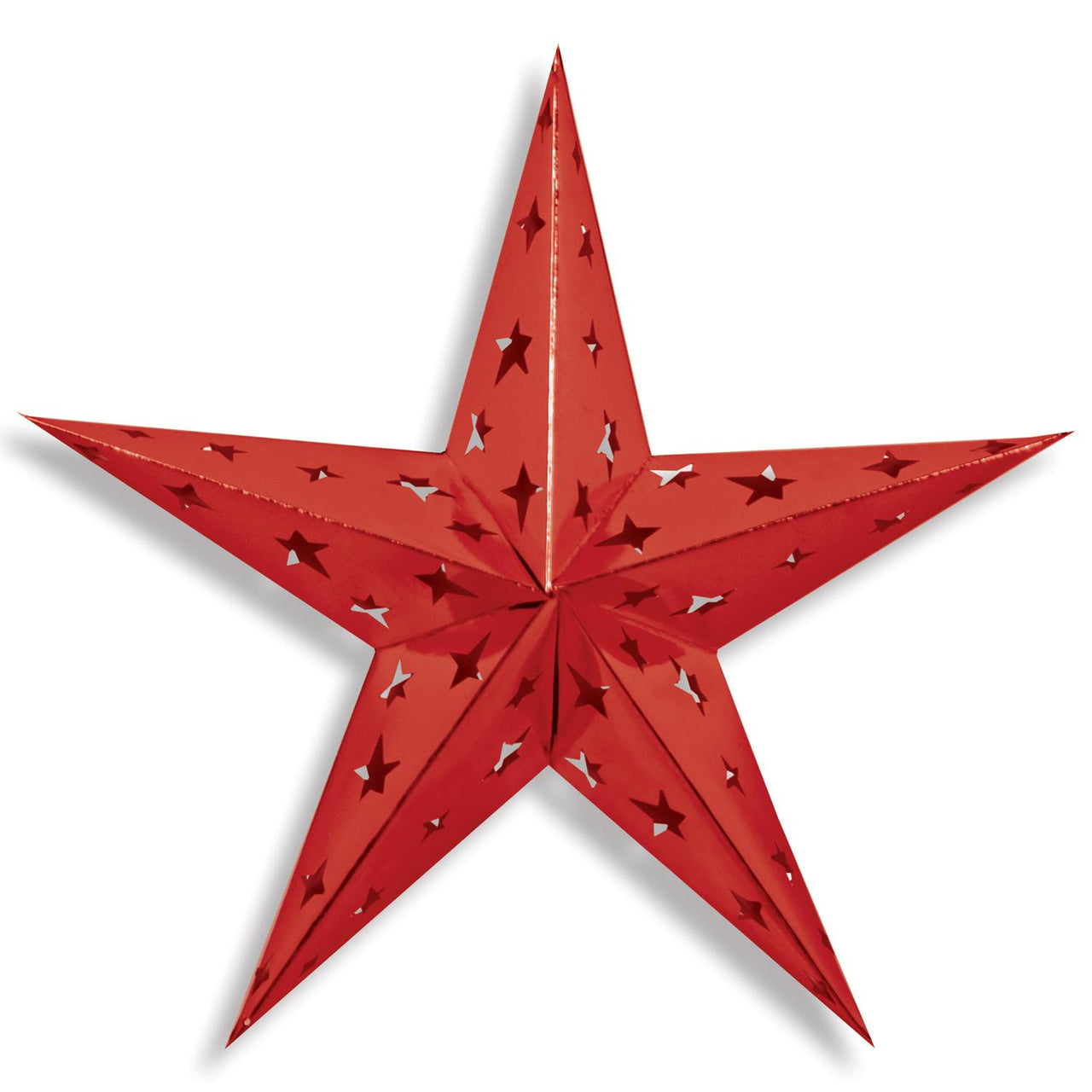 Beistle 24 Inch Dimensional Foil Party Star - red