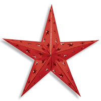 Beistle 24 Inch Dimensional Foil Party Star - red