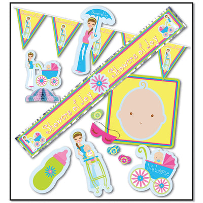Beistle Showers Of Joy Party Kit (9/Pkg)