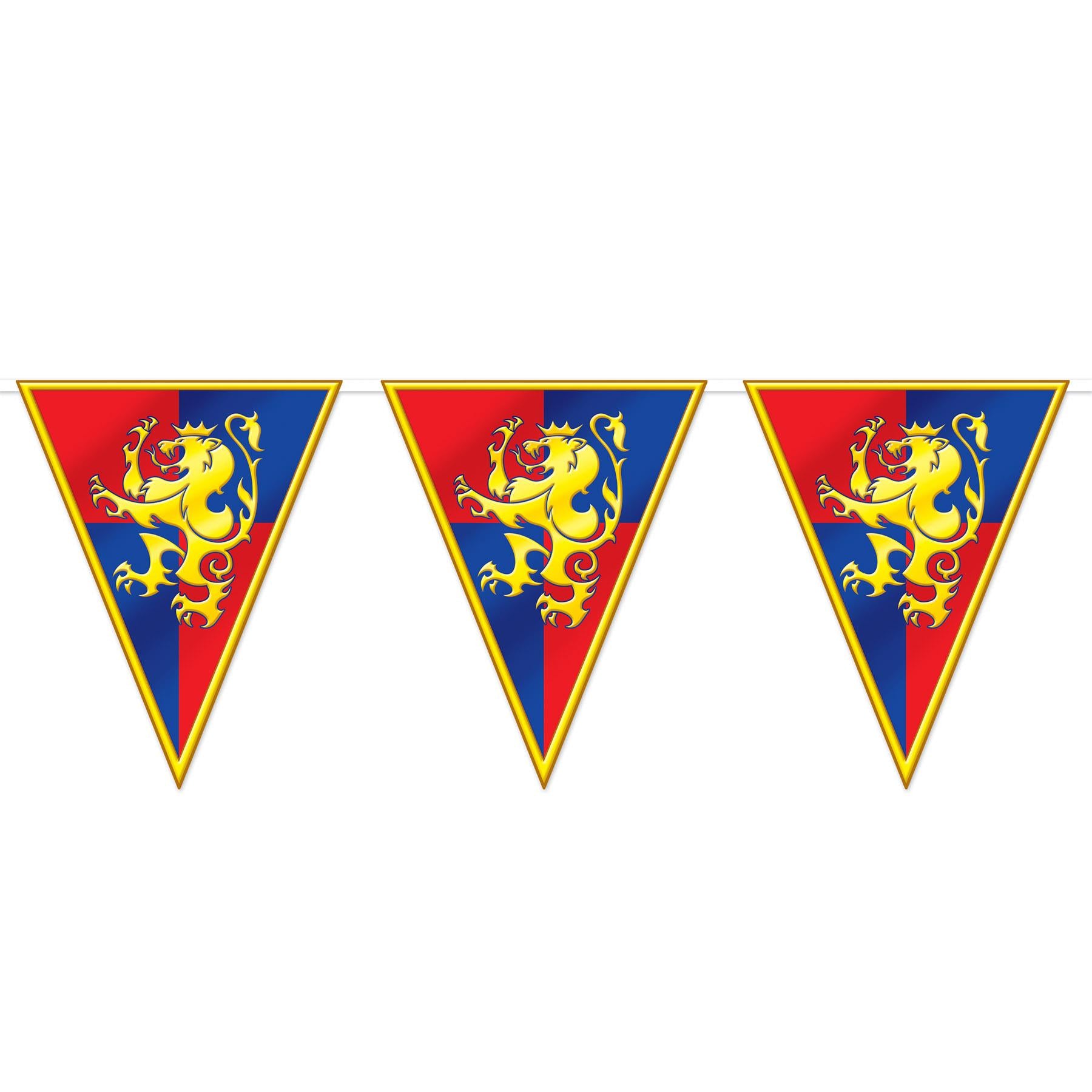 Beistle Medieval Pennant Party Banner