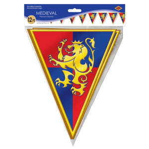 Medieval Party Supplies - Medieval Pennant Banner