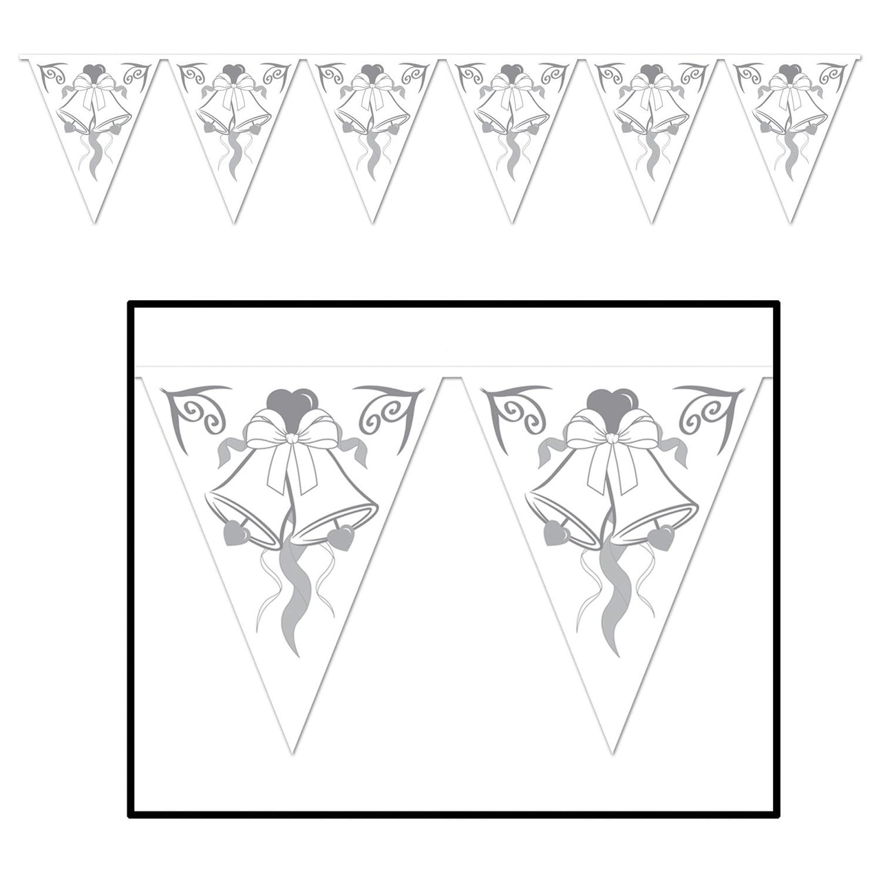 Beistle Wedding Bells Pennant Banner