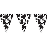 Bulk Cow Print Pennant Banner (Case of 12) by Beistle