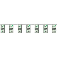 Beistle $100 Bill Pennant Party Banner