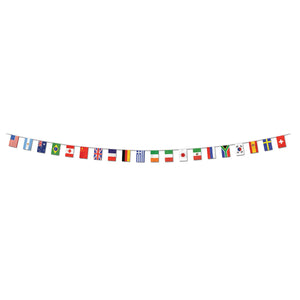 Beistle International Flag Pennant Party Banner (12"x 23ft)