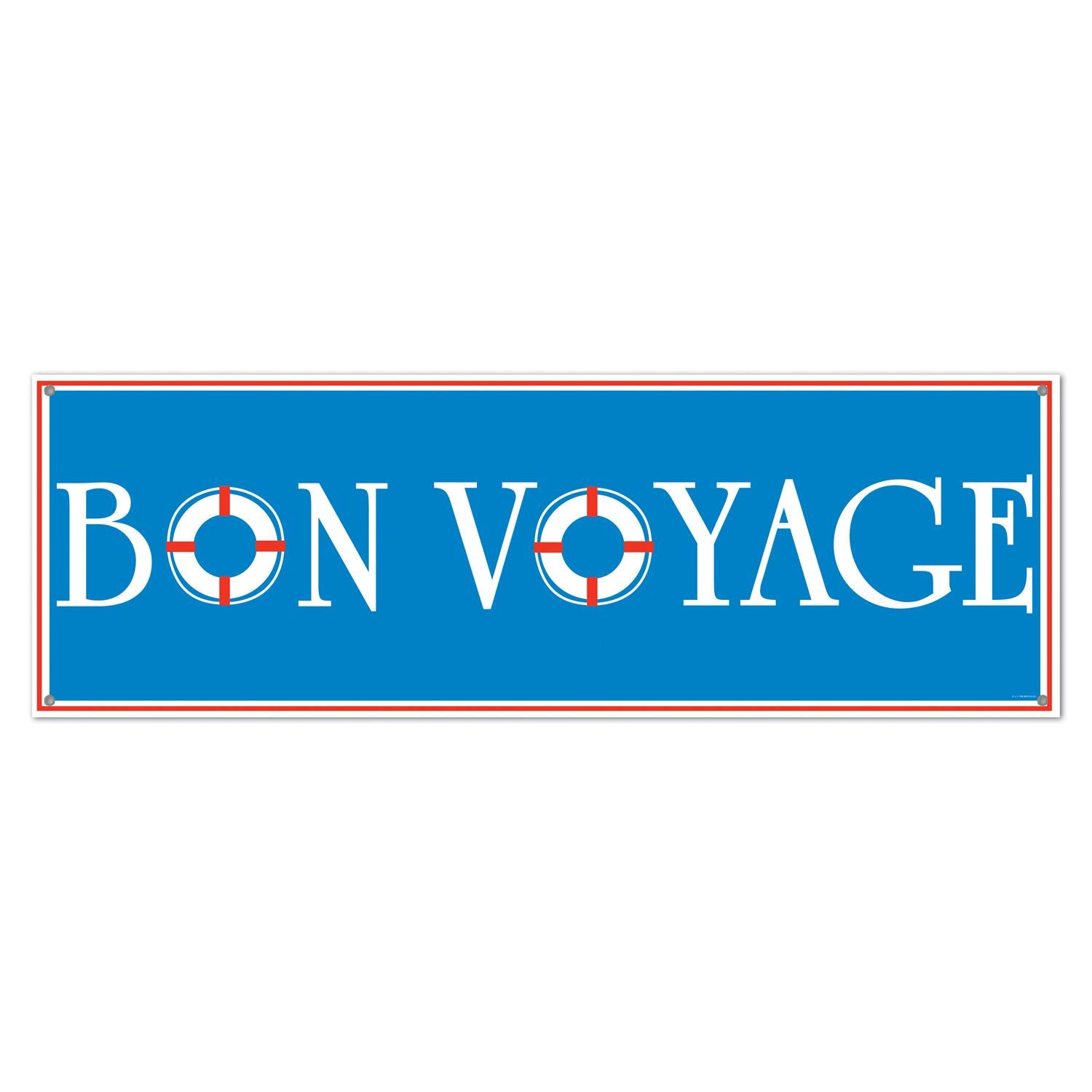 Beistle Bon Voyage Party Sign Banner