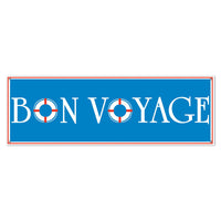 Beistle Bon Voyage Party Sign Banner