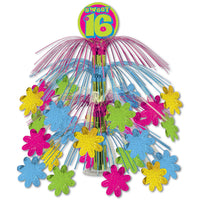 Sweet 16 Birthday Party Cascade Centerpiece- Multicolor