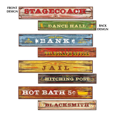 Beistle Western Sign Party Cutouts (4/Pkg)