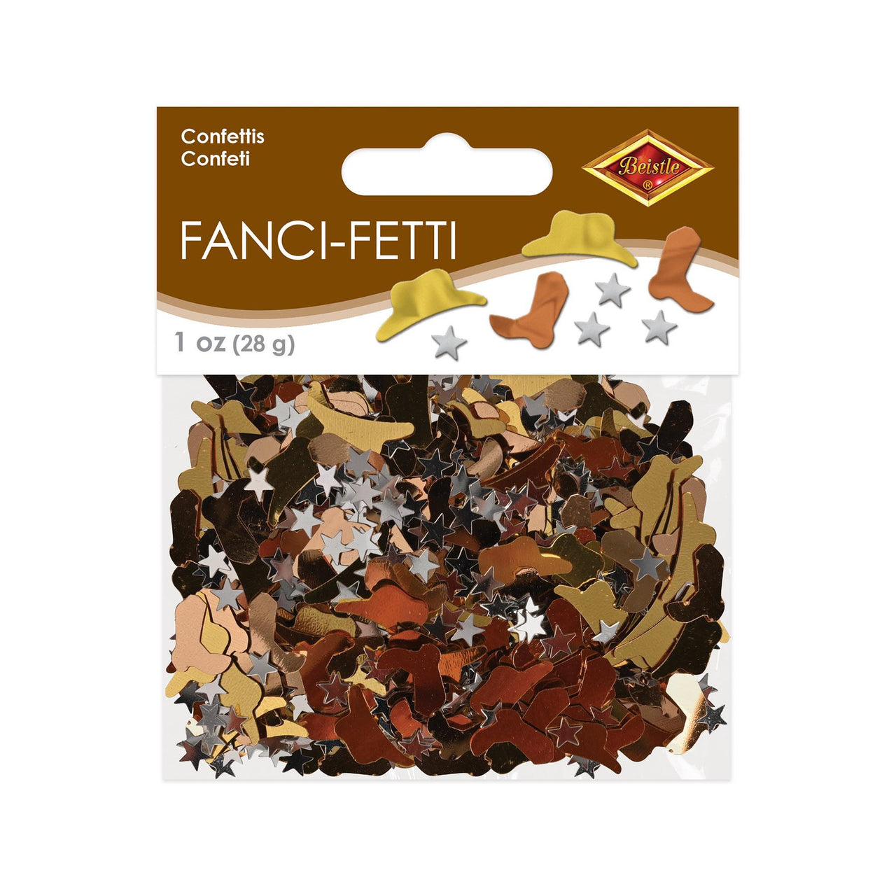 Beistle Centrotavola Western 3D - Kit Da 3 Pezzi In Carta, Altezza 28 Cm, Decorazioni Per Feste A Tema Far West