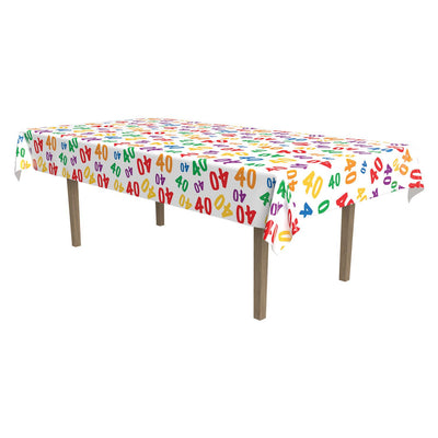 Beistle 40th Birthday Party Tablecover