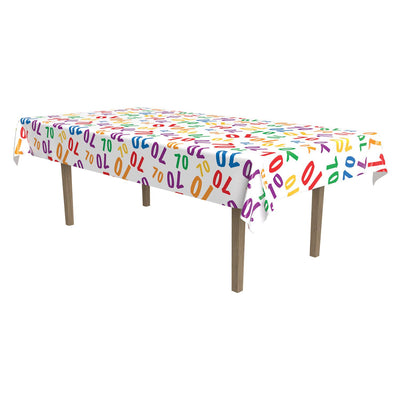 Beistle 70th Birthday Party Tablecover