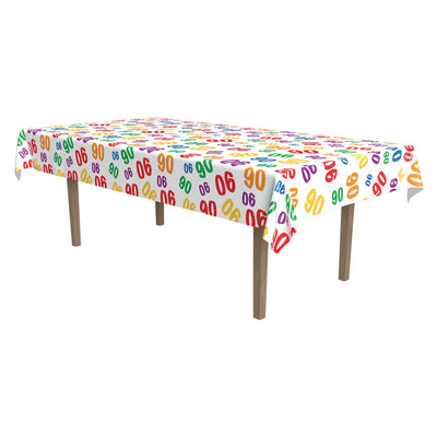Beistle 90th Birthday Party Tablecover