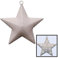 Beistle Light-Up Sparkle Party Star- White