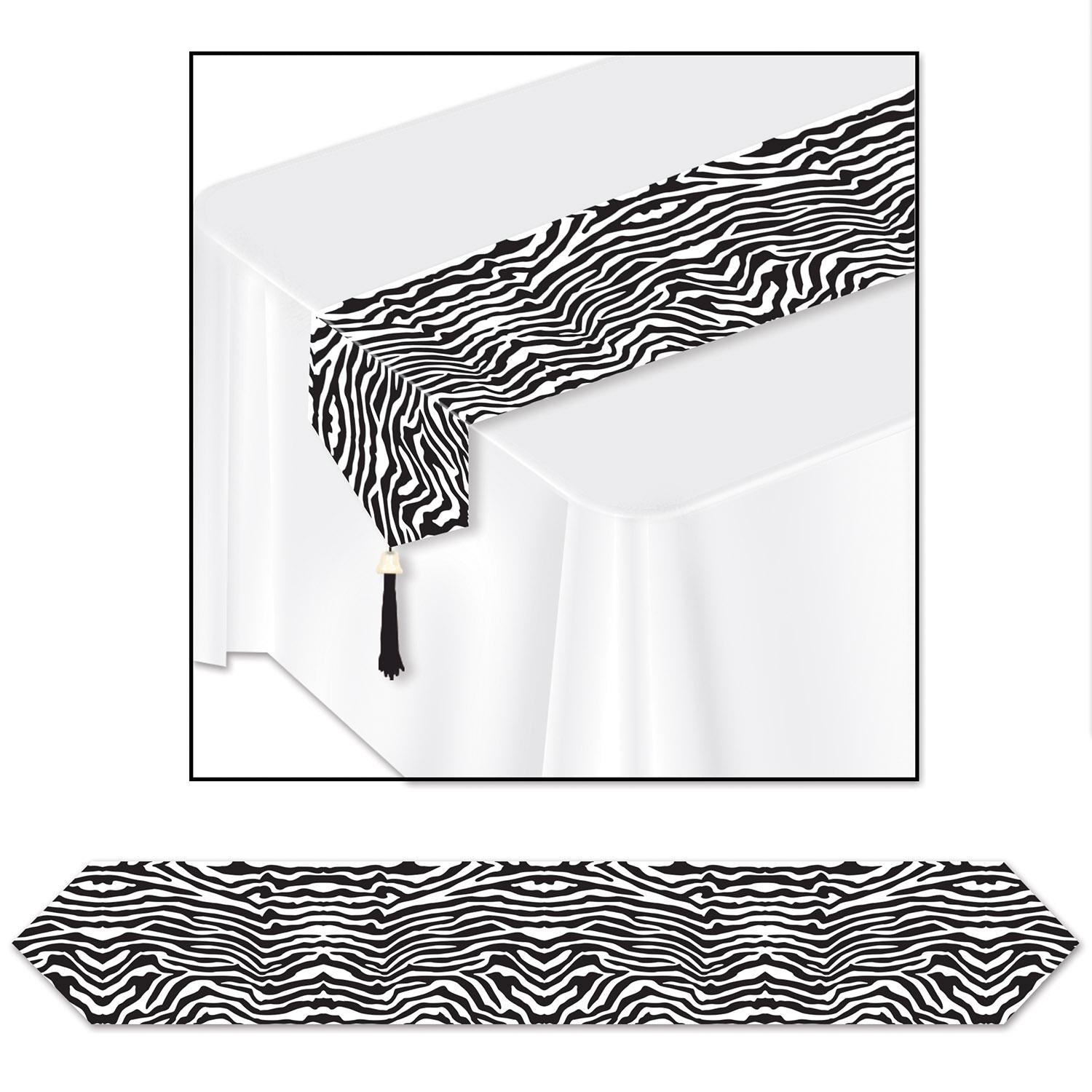 Beistle Printed Zebra Print Party Table Runner