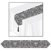 Beistle Printed Zebra Print Party Table Runner
