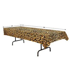 Bulk Leopard Print Tablecover (Case of 12) by Beistle
