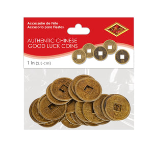 Bulk Authentic Chinese Good Luck Coins (Case of 300) by Beistle