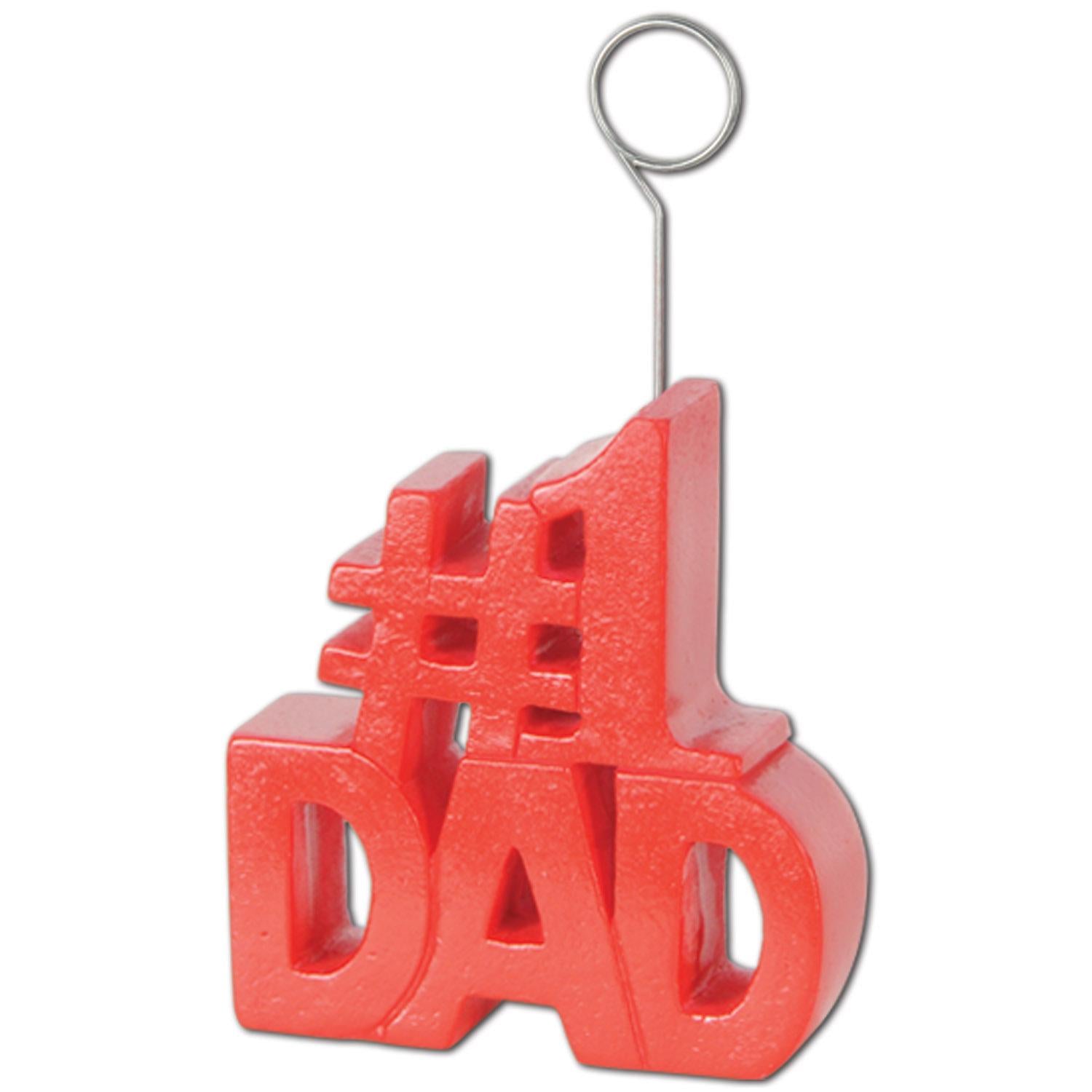 Beistle Father's Day #1 Dad Photo/Balloon Holder