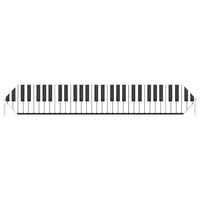 Printed Piano Keyboard Table Runner