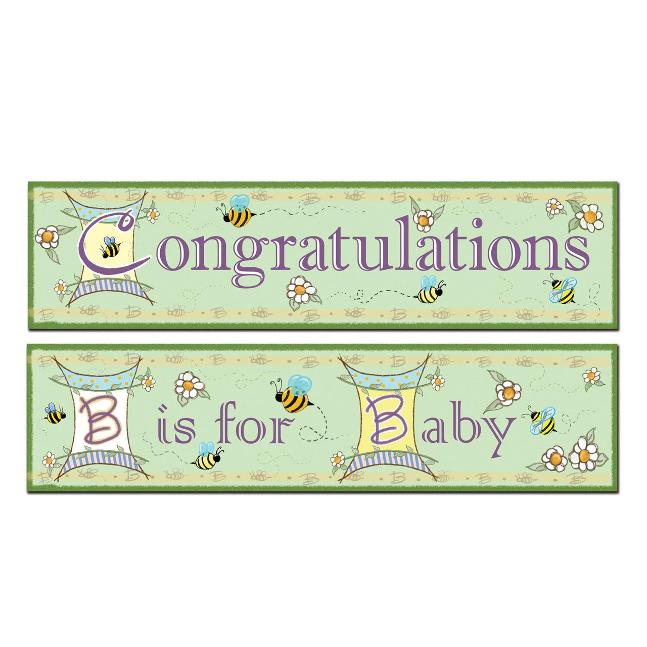 Beistle B Is For Baby Banners (2/Pkg)