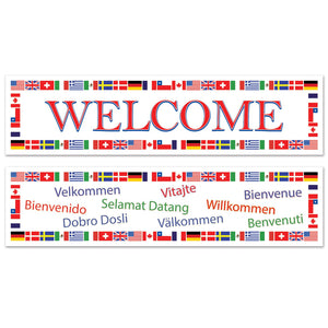 Beistle International Welcome Party Banners (2/Pkg)