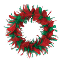 Beistle 12 inch Christmas Fancy Wreath - red & green