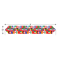 Printed International Flag Table Runner