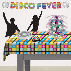 Bulk Disco Tablecover (Case of 12) by Beistle